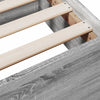 Graues Bettgestell mit Schubladen Moning 150x200cm (Holz)