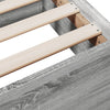 Graues Bettgestell mit Schubladen Moning 140x200cm (Holz)