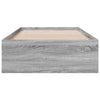 Graues Bettgestell mit Schubladen Veligea 90x190cm (Holz)