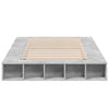 Bettgestell Betongrau Negulescu 135x190cm (Holz)