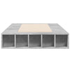 Betongraues Bettgestell Negulescu 100x200cm (Holz)