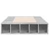 Betongraues Bettgestell Negulescu 90x200cm (Holz)
