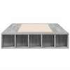 Graues Bettgestell Negulescu 90x200cm (Holz)