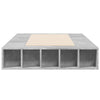 Betongraues Bettgestell Negulescu 90x190cm (Holz)