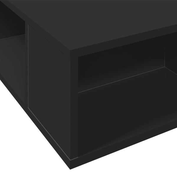 Schwarzes Bettgestell Negulescu 75x190cm (Holz)