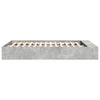Bettgestell Jameel 150x200cm in Betongrau (Holz)