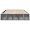 Bettgestell Jameel 140x190cm in Betongrau (Holz)