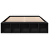 Schwarzer Bettrahmen Jameel 120x190cm (Holz)