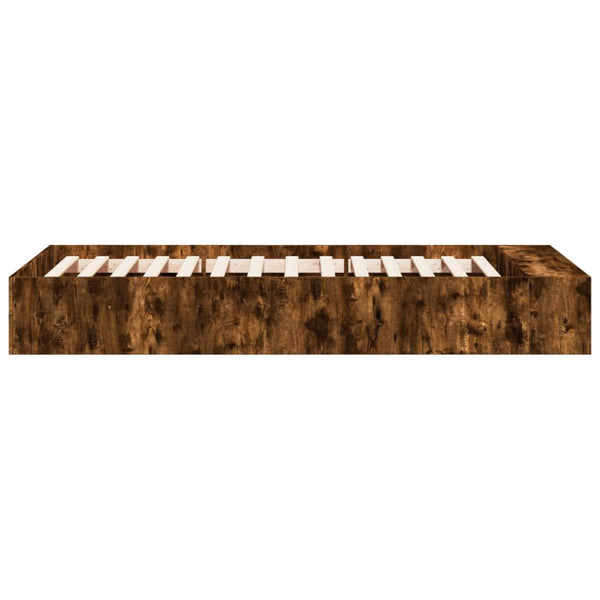 Bettgestell Jameel Eiche geräuchert 100x200cm (Holz)