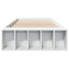 Weißes Bettgestell Jameel 90x190cm (Holz)