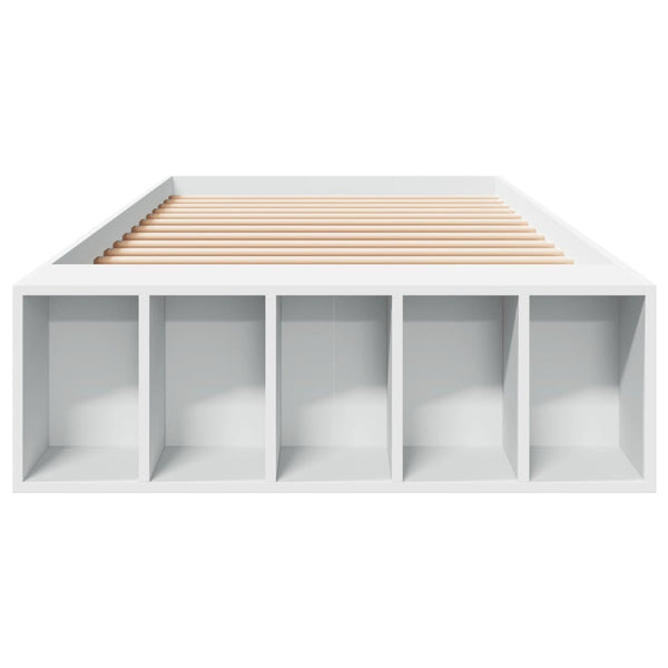 Weißes Bettgestell Jameel 90x190cm (Holz)
