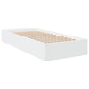 Weißes Bettgestell Jameel 90x190cm (Holz)