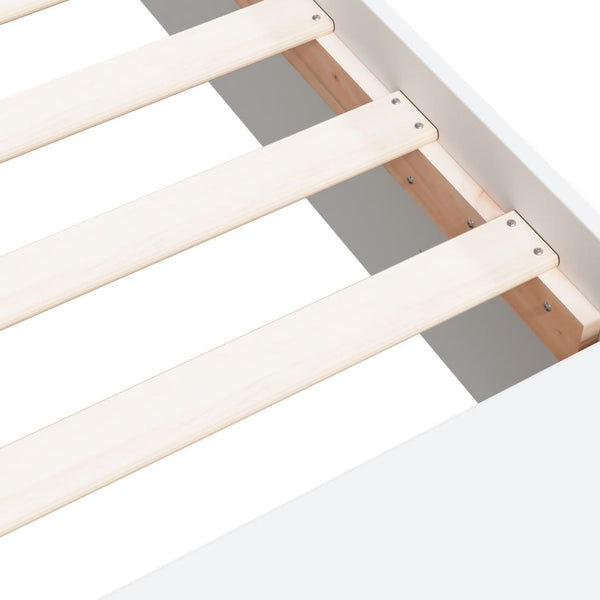 Weißes Bettgestell Jameel 90x190cm (Holz)