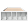 Bettgestell Jameel 75x190 cm, weiß (Holz)