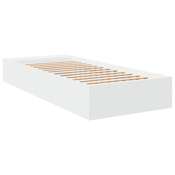 Bettgestell Jameel 75x190 cm, weiß (Holz)