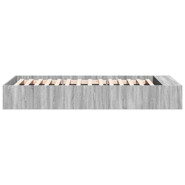 Graues Bettgestell Jameel 75x190cm (Holz)