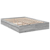 Graues Bettgestell mit Schubladen Piada 150x200cm (Holz)