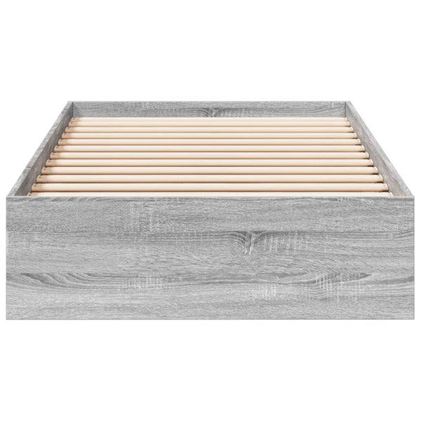 Bettrahmen grau mit Schubladen Piada 75x190cm (Holz)