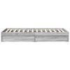Bettrahmen grau mit Schubladen Piada 75x190cm (Holz)