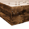 Räuchereiche Bettgestell mit Schubladen Calinoiu 160x200cm (Holz)