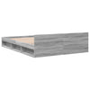 Bettgestell Calinoiu Grau mit Schubladen 140x200cm (Holz)