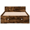 Bettrahmen Räuchereiche mit Schublade Calinoiu 90x190cm (Holz)