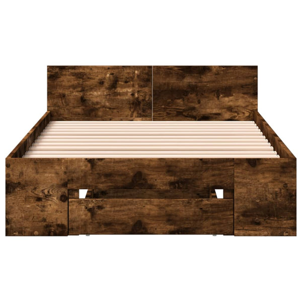 Bettgestell Savutammi mit Schublade Calinoiu 100x200cm (Holz)