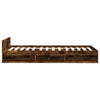 Bettgestell Savutammi mit Schublade Calinoiu 100x200cm (Holz)