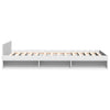 Bettgestell weiß mit Schublade Calinoiu 90x200cm (Holz)