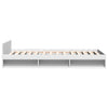 Bettgestell weiß mit Schublade Calinoiu 75x190cm (Holz)