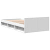 Bettgestell weiß mit Schublade Calinoiu 75x190cm (Holz)