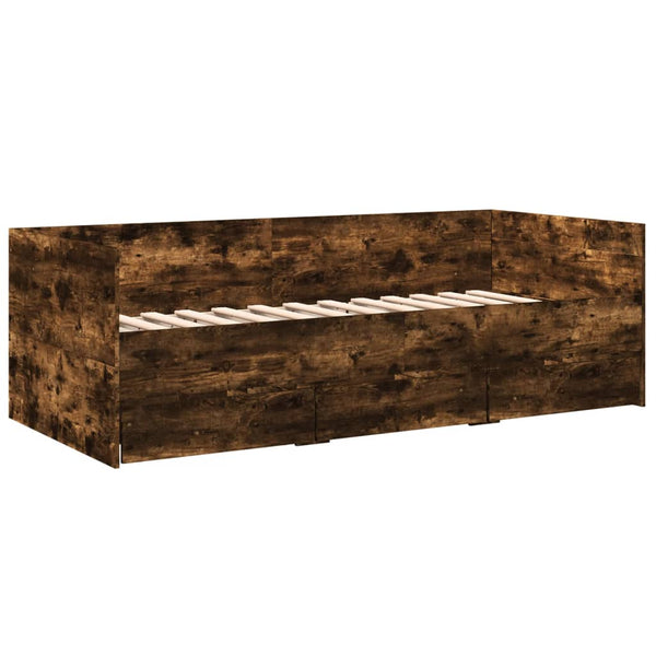 Schlafsofa Savutammi mit Schubladen Toff 100x200cm (Holz)
