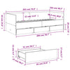 Schlafsofa Savutammi mit Schubladen Toff 100x200cm (Holz)