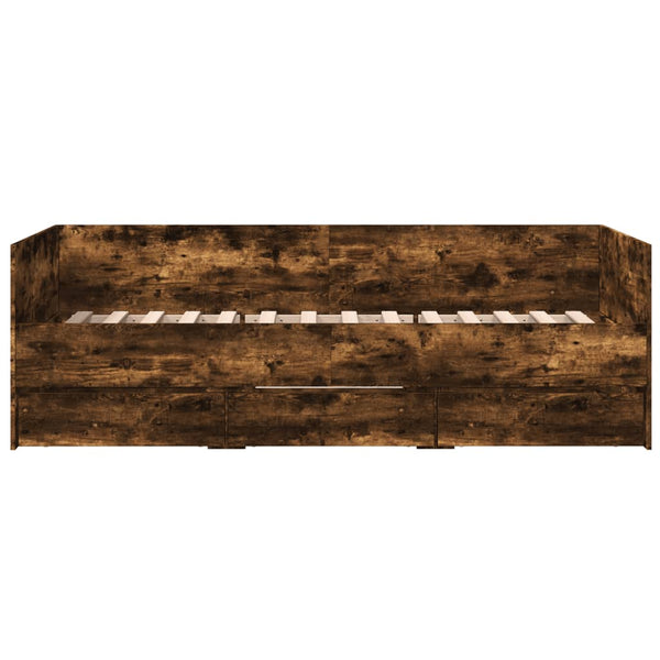 Schlafsofa Savutammi mit Schubladen Toff 90x200cm (Holz)