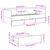 Schlafsofa Savutammi mit Schubladen Toff 90x190cm (Holz)