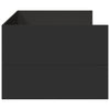 Schlafsofa Toff 75x190cm mit Schubladen, schwarz (Holz)