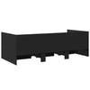 Schlafsofa Toff 75x190cm mit Schubladen, schwarz (Holz)