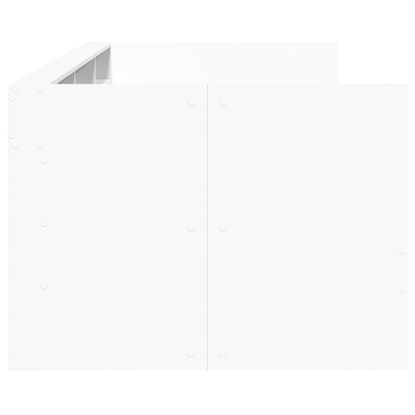 Weißes Schlafsofa mit Schubladen ohne Matratze Invalizilor 100x200cm