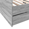 Graues Schlafsofa mit Schubladen ohne Matratze Invalizilor 100x200cm (Sonoma)