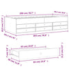 Graues Schlafsofa mit Schubladen Dulcica 100x200cm (Holz)