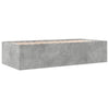 Betongraues Schlafsofa mit Schubladen Dulcica 90x190cm (Holz)
