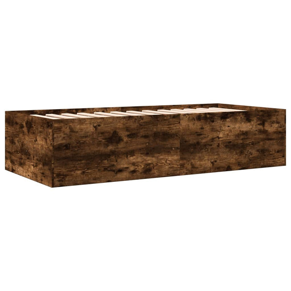 Dauereiche Schlafsofa mit Schubladen Dulcica 90x190cm (Holz)