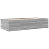 Graues Schlafsofa mit Schubladen Dulcica 90x190cm (Holz)