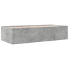Betongraues Schlafsofa mit Schubladen Dulcica 75x190cm (Holz)