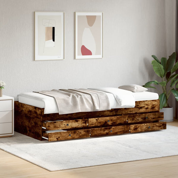Schlafsofa Savutammi mit Schubladen Dulcica 75x190cm (Holz)