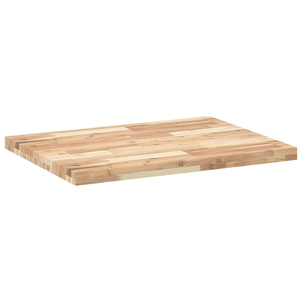 Tischplatte Mazie 100x60x4cm (unbehandeltes Akazienholz)