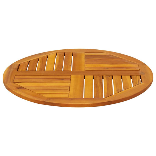 Tischplatte Galax Ø70x2cm (rund massiv Akazienholz)