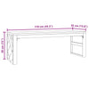 Couchtisch Midorel 110x35x38cm (Teak)