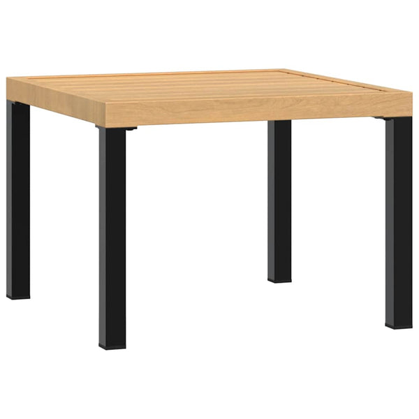 Schwarzer Loungesessel-Tisch Thetu 55x55x39,5cm (pulverbeschichteter Stahl)