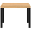 Schwarzer Loungesessel-Tisch Thetu 55x55x39,5cm (pulverbeschichteter Stahl)